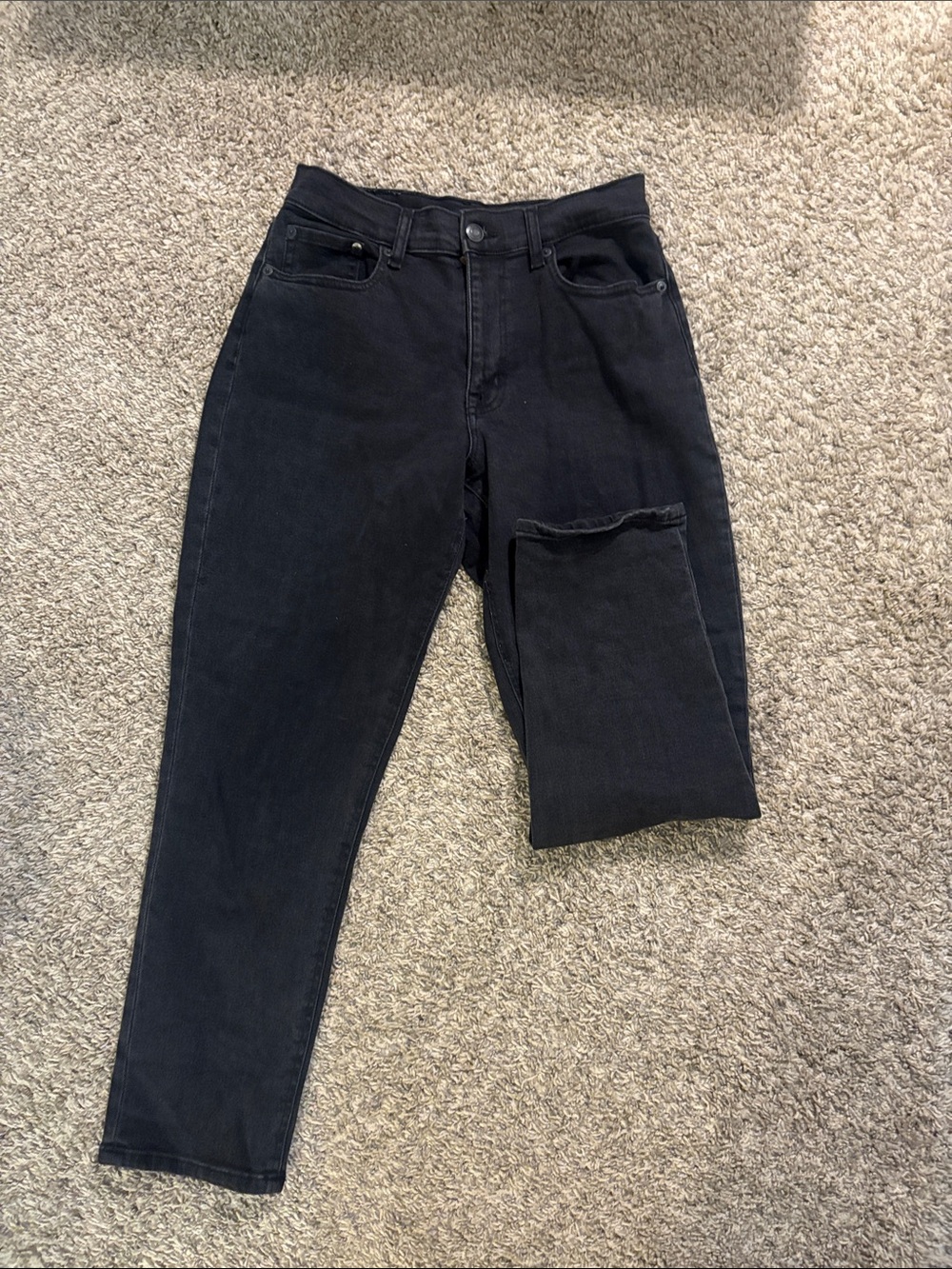 Aeropostale Women’s Black Straight-Leg Jeans (curvy)